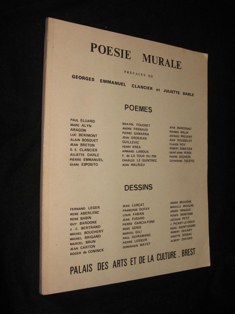 Poésie murale (Palais des arts et de la Culture, Brest, juin-octobre 1972)