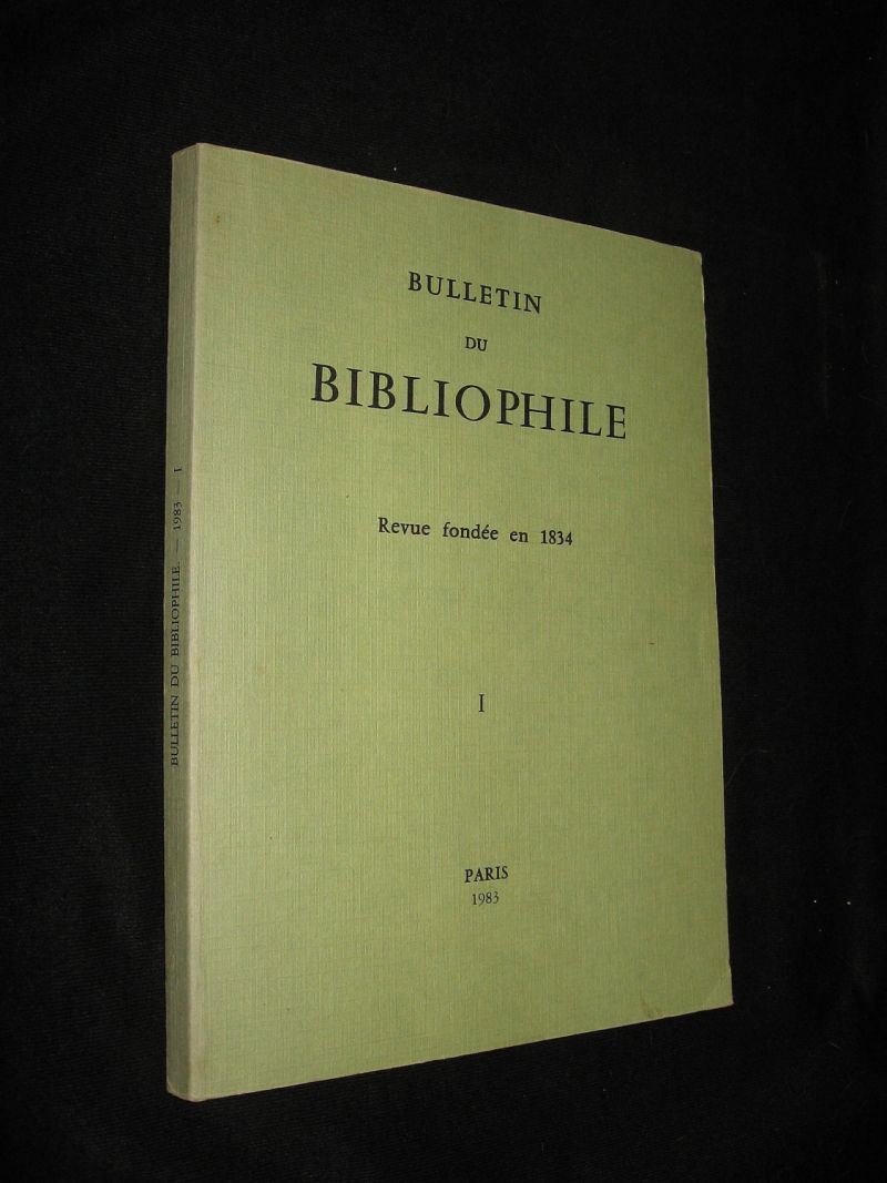 Bulletin de bibliophile, I