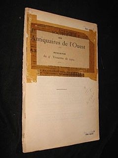 Société des Antiquaires de l'Ouest, bulletin du 4e trimestre de 1924, tome VIe de la 3e série