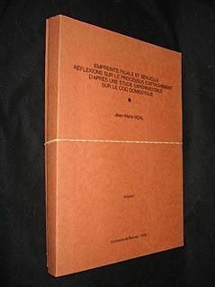 Empreinte filiale et sexuelle, réflexions sur la processus d'attachement d'après une étude expérimentale sur le coq domestique. Volumes 1 et 2