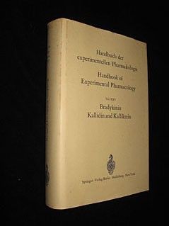 Handbuch der experimentellen Pharmakologie. Handbook of Experimental Pharmacology, vol. XXV