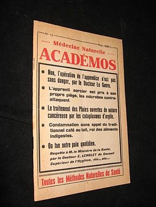 Académos, n° 12