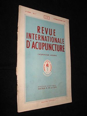 Revue internationale d'acupuncture, n° 50 (12e année, n° 4, octobre-décembre 1959)