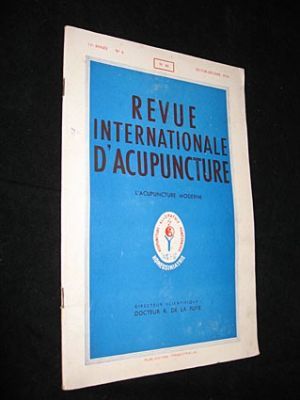 Revue internationale d'acupuncture, n° 46 (11e année, n° 4, octobre-décembre 1958)