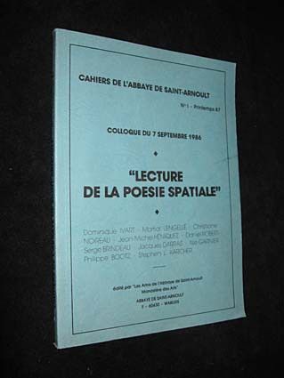 Cahiers de l'Abbaye de Saint-Arnoult, n°1, printemps 87