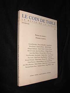 Le Coin de table, n°9, janvier 2002