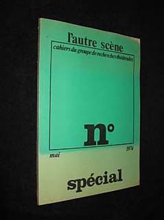 L'Autre scène, numéro spécial, mai 1974