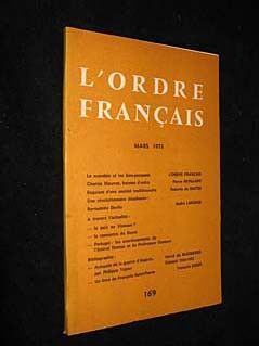L'Ordre français, 169, mars 1973