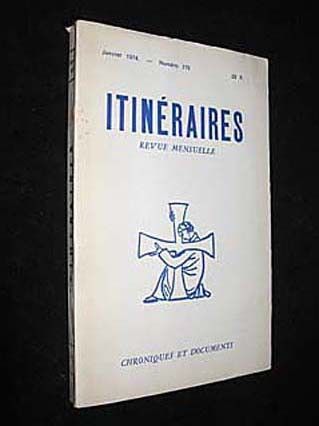 Itinéraires, n° 179, janvier 1974