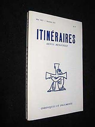 Itinéraires, n° 213, mai 1977