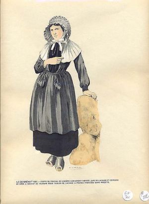 Le costume breton de 1900 à nos jours. Ile de Bréhat 1907