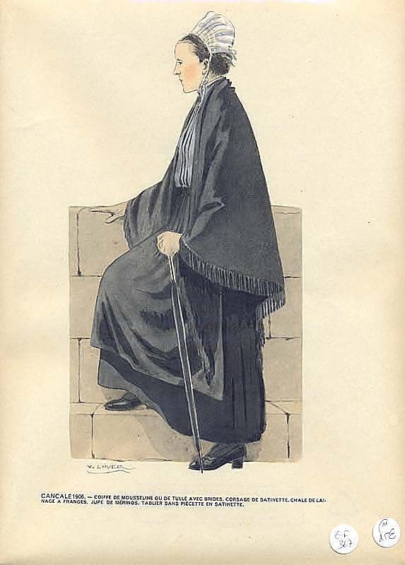 Le costume breton de 1900 à nos jours. Cancale 1906