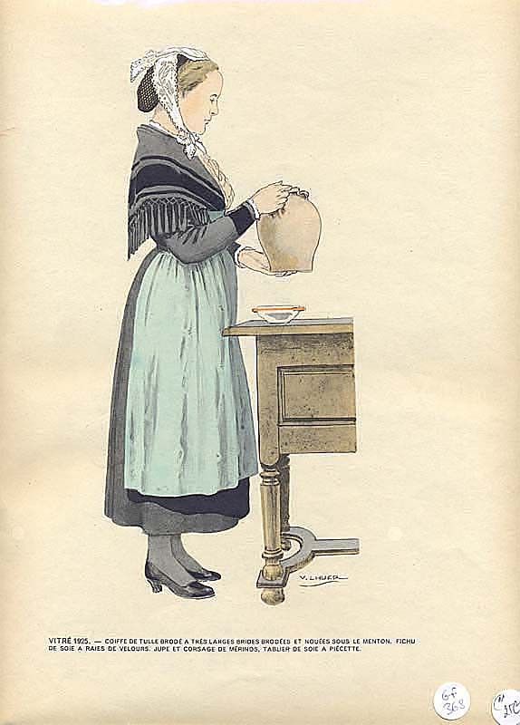 Le costume breton de 1900 à nos jours. Vitré 1925