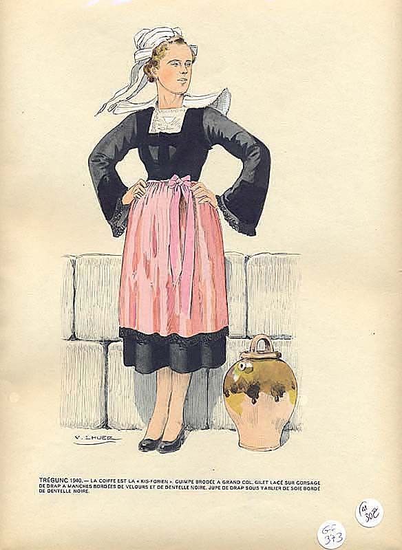 Le costume breton de 1900 à nos jours. Trégunc 1940