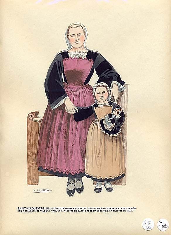 Le costume breton de 1900 à nos jours. Saint-Allouestre 1940