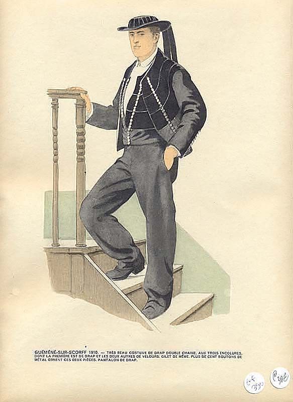 Le costume breton de 1900 à nos jours. Guéméné-sur-Scorff 1910