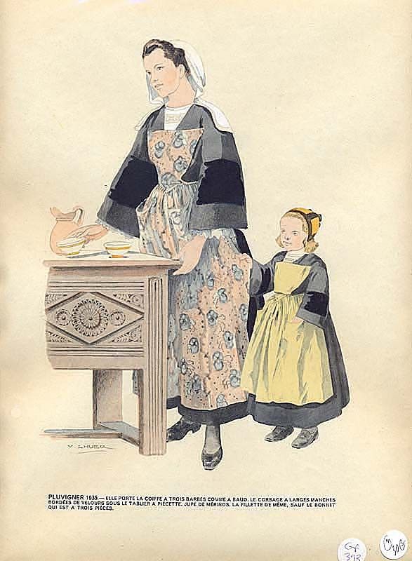Le costume breton de 1900 à nos jours. Pluvigner 1935