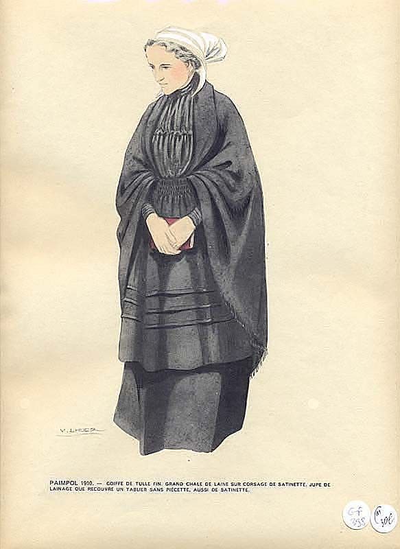 Le costume breton de 1900 à nos jours. Paimpol 1910