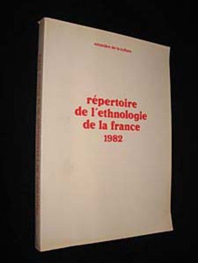 Répertoire de l'ethnologie de la France, 1982