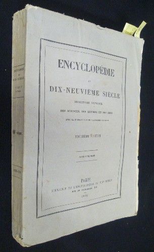 Encyclopédie du dix-neuvième siècle - répertoire universel des sciences, des lettres et des arts (avec la biographie et de nombreuses gravures), tome cinquième