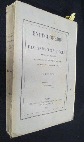 Encyclopédie du dix-neuvième siècle - répertoire universel des sciences, des lettres et des arts (avec la biographie et de nombreuses gravures), tome huitième