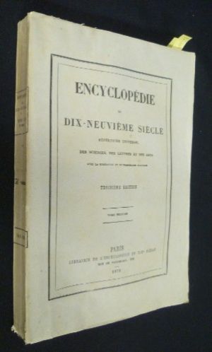 Encyclopédie du dix-neuvième siècle - répertoire universel des sciences, des lettres et des arts (avec la biographie et de nombreuses gravures), tome seizième
