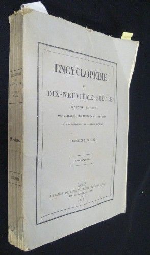Encyclopédie du dix-neuvième siècle - répertoire universel des sciences, des lettres et des arts (avec la biographie et de nombreuses gravures), tome cinquième