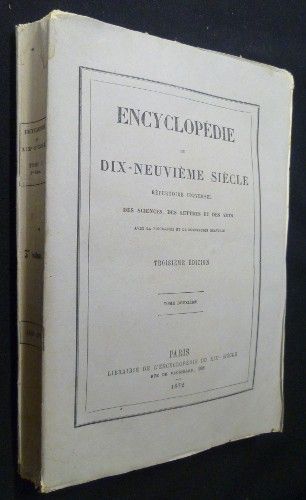 Encyclopédie du dix-neuvième siècle - répertoire universel des sciences, des lettres et des arts (avec la biographie et de nombreuses gravures), tome deuxième