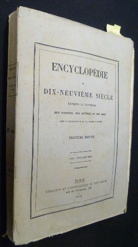 Encyclopédie du dix-neuvième siècle - répertoire universel des sciences, des lettres et des arts (avec la biographie et de nombreuses gravures), tome vingt-cinquième