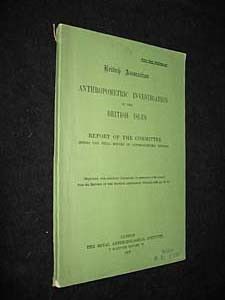 Anthropometric investigation in the British Isles. Report of the committee