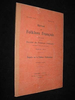 Revue de folklore français, tome II, n°3, 2e cahier