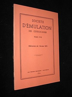 Société d'émulation des Côtes-du-Nord, tome CVIII, mémoires de l'année 1979