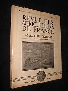 Revue des agriculteurs de France, n° 3, 6, 7, 8, 11, 12 de 1941