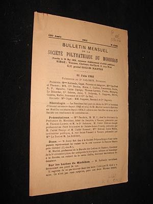 Bulletin mensuel de la société polymathique du Morbihan, 128e année, n°1169
