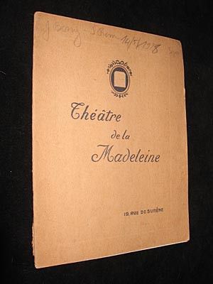 Théâtre de la Madeleine (saison 1927-1928)