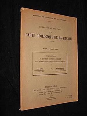 Bulletin du service de la carte géologique de la France, n° 235, tome L, 1952
