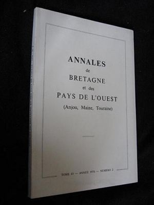 Annales de Bretagne et des Pays de l'Ouest (Anjou, Maine, Touraine), tome 83, année 1976, numéro 2