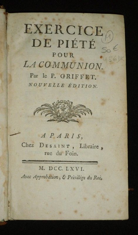 Exercice de piété pour la communion