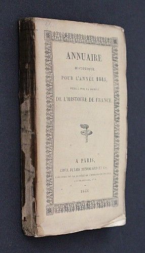 Annuaire historique pour l'année 1845