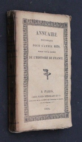 Annuaire historique pour l'année 1839