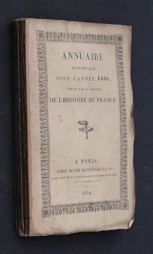 Annuaire historique pour l'année 1840