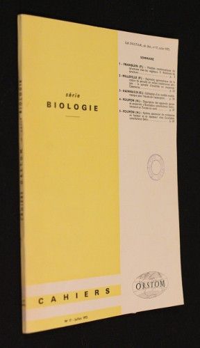 Série biologie, cahiers n°17