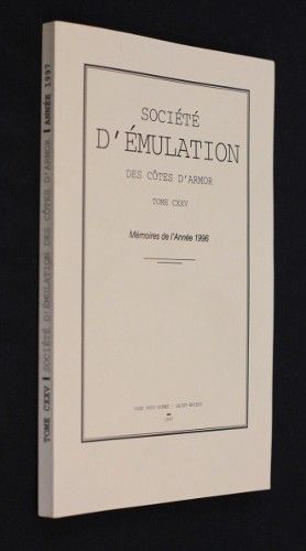 Société d'émulation des Côtes d'Armor, Histoire et archéologie, tome CXXV (mémoires de l'année 1996)