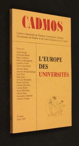 Cadmos : L'Europe des universités