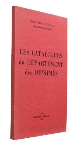 Les catalogues du département des imprimés