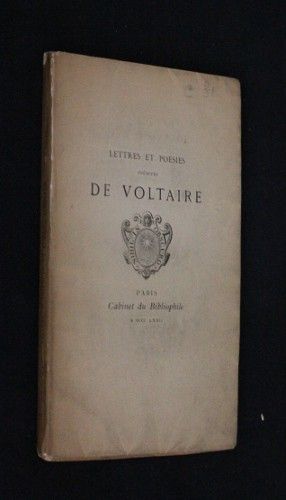 Lettres et poésies inédites de Voltaire
