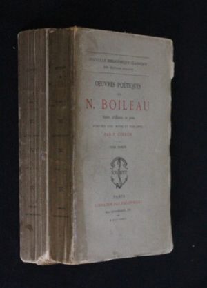 Oeuvres poétiques de N. Boileau, suivies d'oeuvres en prose
