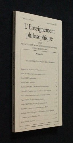 L'enseignement philosophique, 54e année, n°3