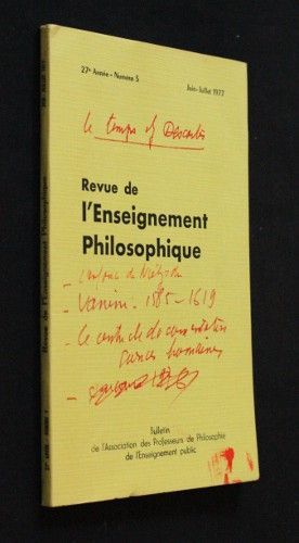 L'enseignement philosophique, 27e année, n°5