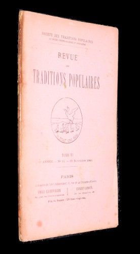 Revue des traditions populaires, tome VI, 6e année, n°11, 15 novembre 1891